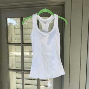 ALO Yoga Classic Ribbed Support Tank in White